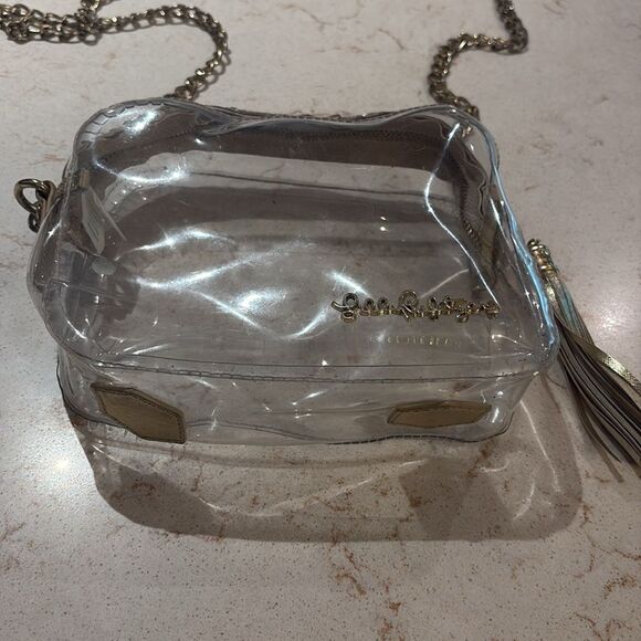 Lilly Pulitzer clear crossbody bag with tassel. 
Good used condition. - Picture 4 of 10